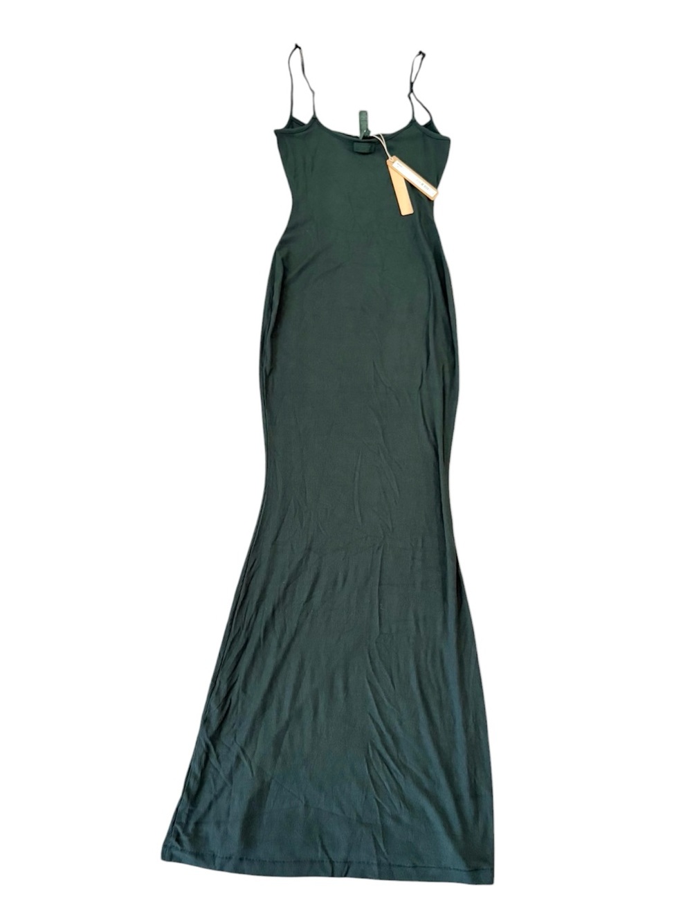 NWT SKIMS Soft Lounge Petite Long Slip Dress Cypress Green Size XSP - Picture 2 of 7